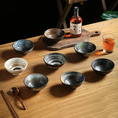 4.5-Inch Japanese Ceramic Rice Bowl – Porcelain Soup, Noodle & Sauce Dinnerware