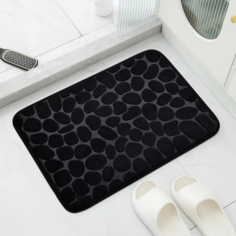 1pc Anti-Slip Cobblestone Floor Mat for Bathroom, and Absorbs Water and Reduces Slips and Falls - BeeTrendyShop.COM
