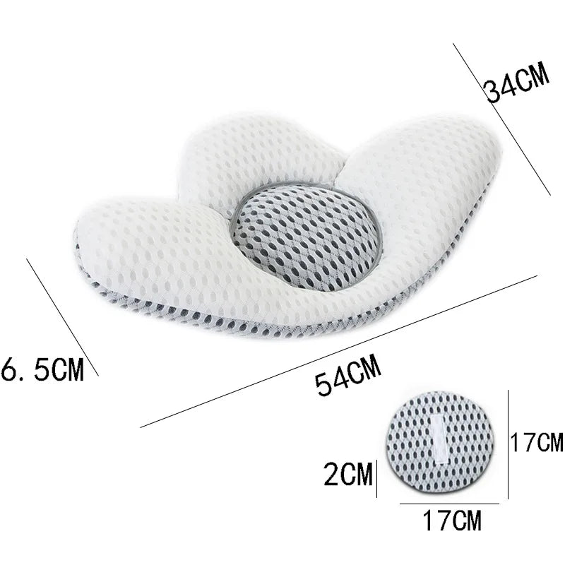 3D Memory Foam Lumbar Support Pillow 54x34cm – Quick Rebound Back Cushion for Bed, Sofa & Office
