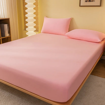 Solid Color Matte Bed Sheet – Minimalist Bedroom Bed Cover (Excluding Pillowcases)