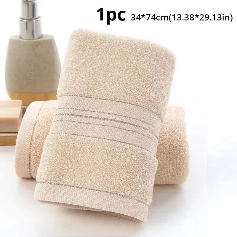 1 Pc Thickened Absorbent Bath Towel Soft Face Towel for Home - BeeTrendyShop.COM