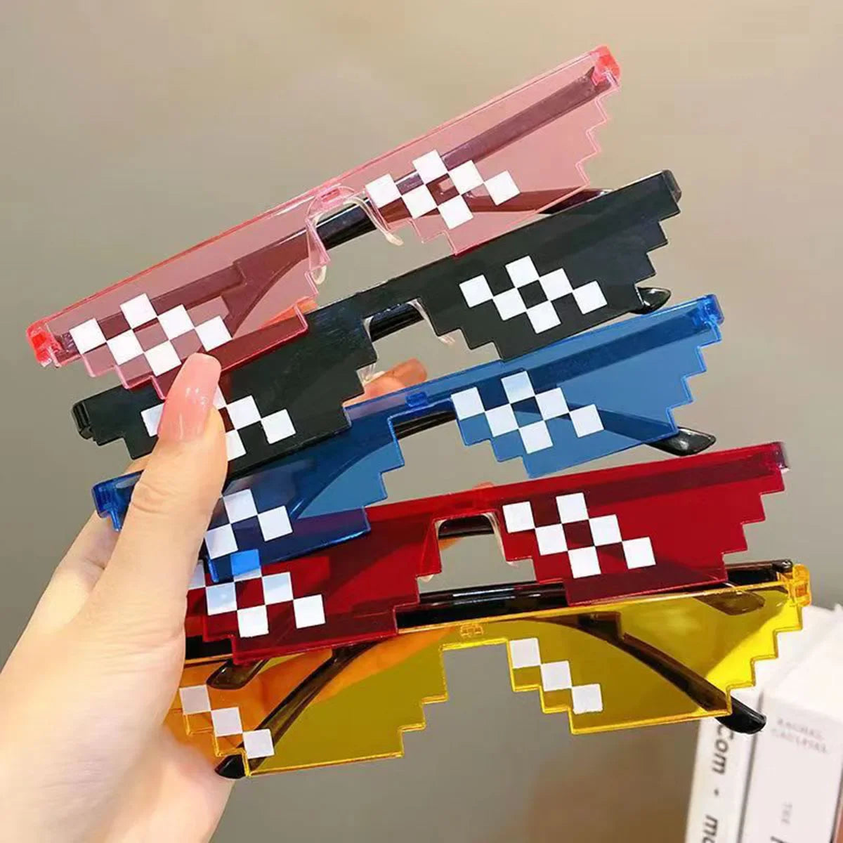5Pcs NEW Mosaic Sunglasses Trick Toy