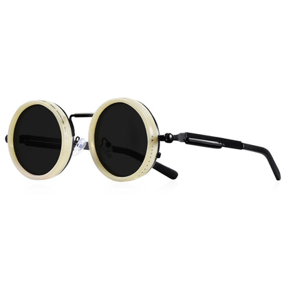CRIXALIS ND9 Polarized Round Sunglasses – Adjustable Dimming UV400 Alloy Frame