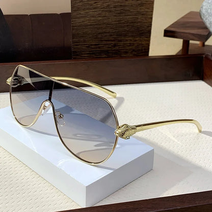 High-End Retro Frameless Sunglasses – Toad Style Metal Frame UV400 Unisex