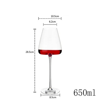 Crystal Wine Goblet Set – 2Pcs Wedding Champagne Flute Stemware