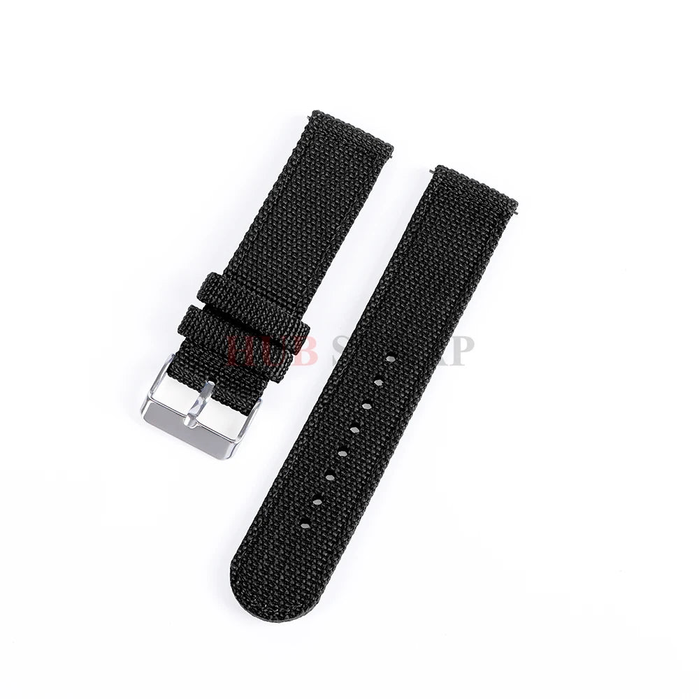 Nylon Canvas Watch Band Woven Soft Belt Universal Bracelet for Men Women Sport Military Universal  Wristband 18mm 20mm 22mm 24mm - BeeTrendyShop.COM