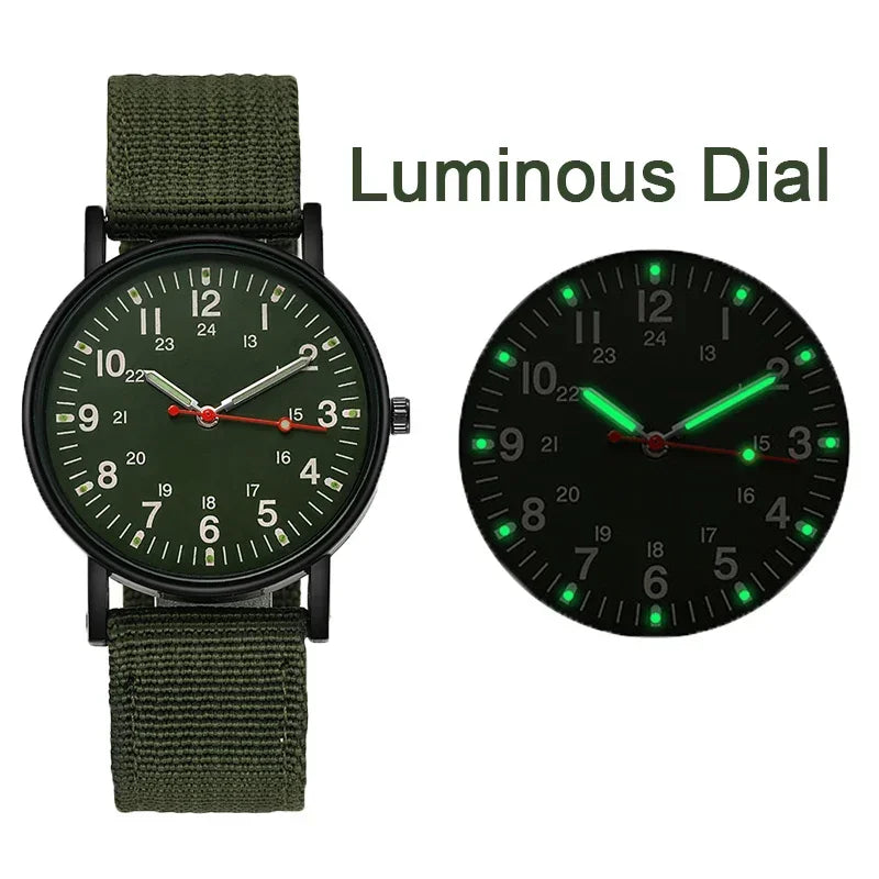 Luminous Men Sport Military Watch Shock Resistant Wristwatches Simple Nylon Band Male Army Wrist Watch Quartz Relogio Masculino - BeeTrendyShop.COM