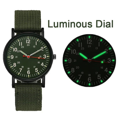 Luminous Men Sport Military Watch Shock Resistant Wristwatches Simple Nylon Band Male Army Wrist Watch Quartz Relogio Masculino - BeeTrendyShop.COM
