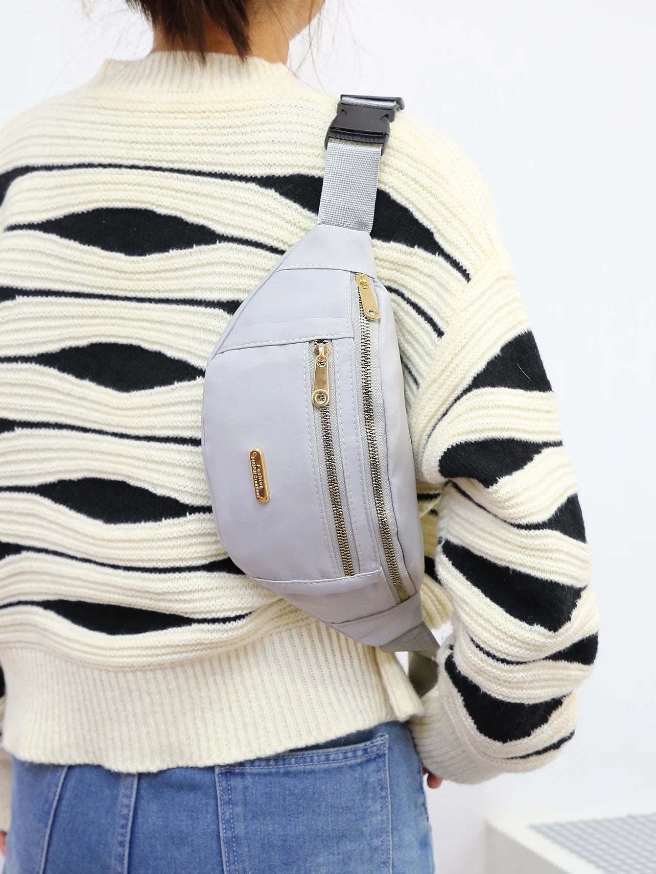 Fanny Packs for Women Men Belt Bag Fashion Waist Packs Lightweight Crossbody Bags Bum Bag for Running Hiking Travel Workout - BeeTrendyShop.COM