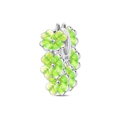 925 Sterling Silver Colorful Butterfly & Cherry Flower Clip Charm Bead – DIY Jewelry