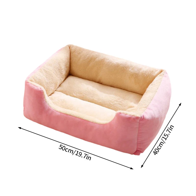 Plush Pet Bed – Soft Oval Mat for Indoor Cats & Dogs | All-Season Comfort