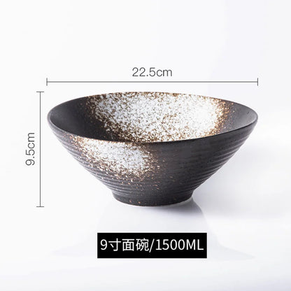 Japanese Ceramic Ramen & Noodle Soup Bowl – Authentic Tableware for Home & Restaurant