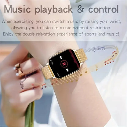 KESHUYOU Smartwatch – Bluetooth Call, Blood Oxygen & Blood Pressure Monitor, Holiday Gift