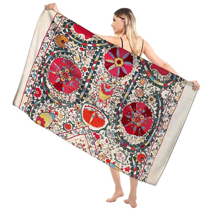 Quick-Dry Microfiber Beach & Bath Towel – Lightweight, Super Absorbent