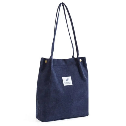 MARKROYAL Corduroy Tote Bag for Women Girls Kids Shoulder Bag with Inner Pocket For Work Travel And Shopping Dropshipping - BeeTrendyShop.COM