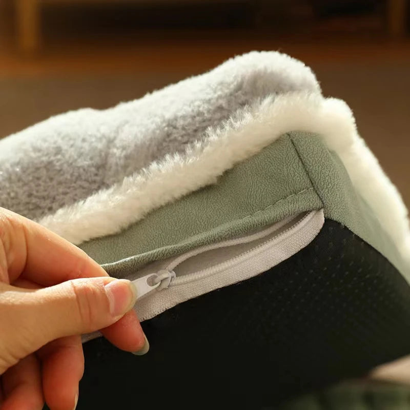 Orthopedic Memory Foam Dog Bed - Machine Washable for All-Size Dogs & Cats