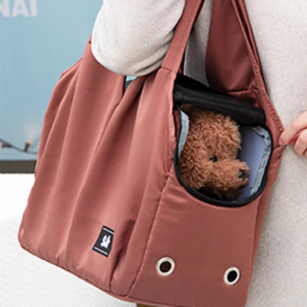 Breathable Pet Carrier Bag – Cat & Dog Travel Shoulder Bag