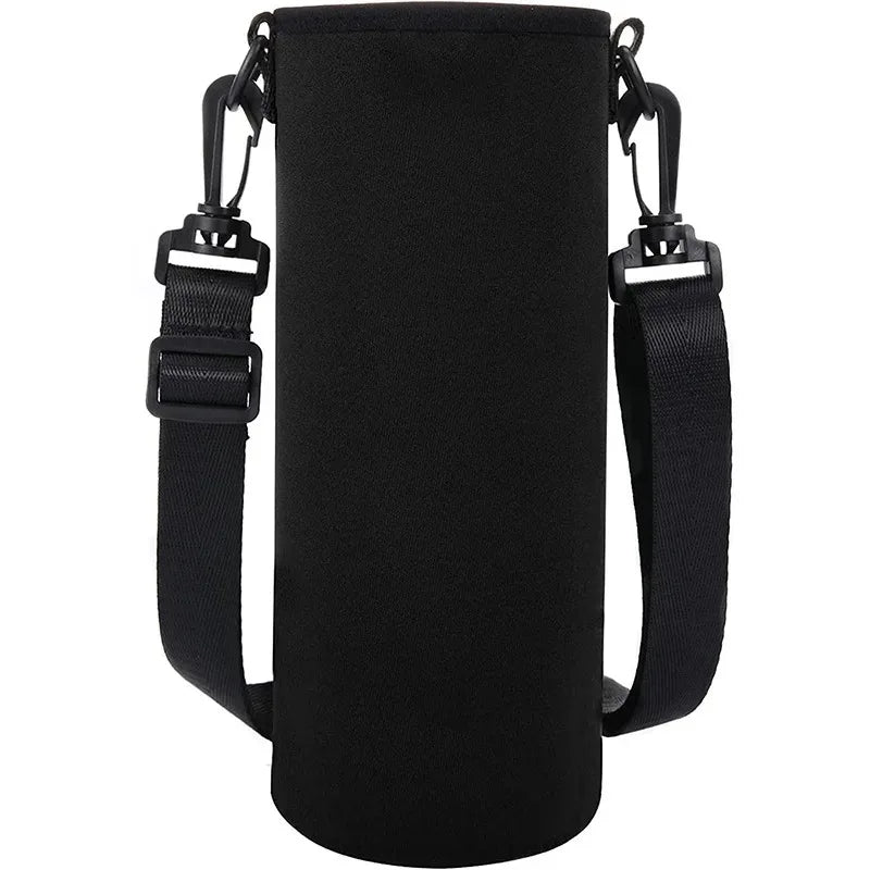 Neoprene Water Bottle Holder Bag 750ML/1000ML/1500ML – Insulated Pouch with Adjustable Strap