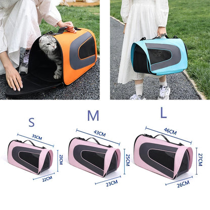 Soft Breathable Pet Carrier Bag – Shoulder Sling for Cats & Dogs | Airline Approved Travel Bag