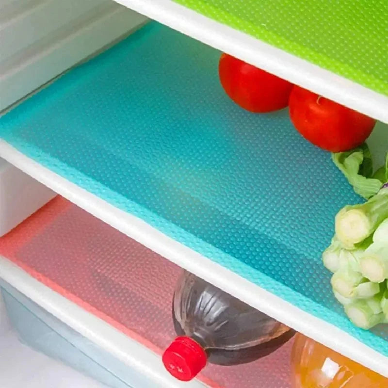 Cabinet & Refrigerator Liner Mats – Cuttable Moisture-Proof Easy-Clean Shelf Mats | 4/8/12pcs
