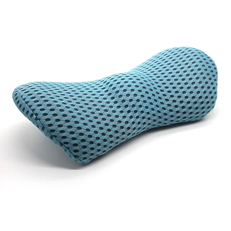 Breathable Memory Foam Lumbar Support Cushion – Car Seat, Bed & Office Waist Pillow