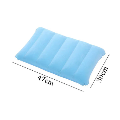Inflatable Travel Pillow 47x30cm – Foldable Camping & Airplane Head Rest Cushion