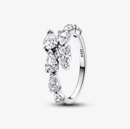New Ring Original 925 Sterling Ring Heart Bow Sun Moon Star Flower Crown For Women Mother's Day Valentine's Day Gift DIY Jewelry