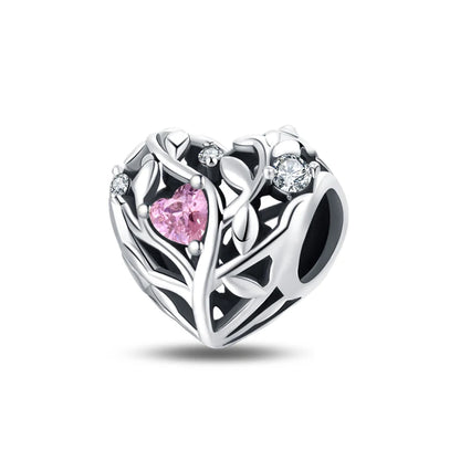 925 Sterling Silver Classic Retro Lotus Heart-Shaped Charms Beads Fit Original Pandach Bracelets Fine DIY Anniversary Jewelry