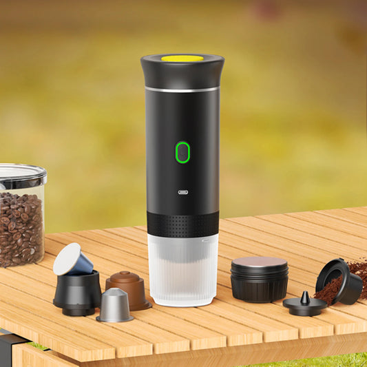 Wireless Electric Portable Espresso Coffee Machine for Car & Home Camping Coffee Maker 3-in-1 Capsule Powder Travel Coffee Maker