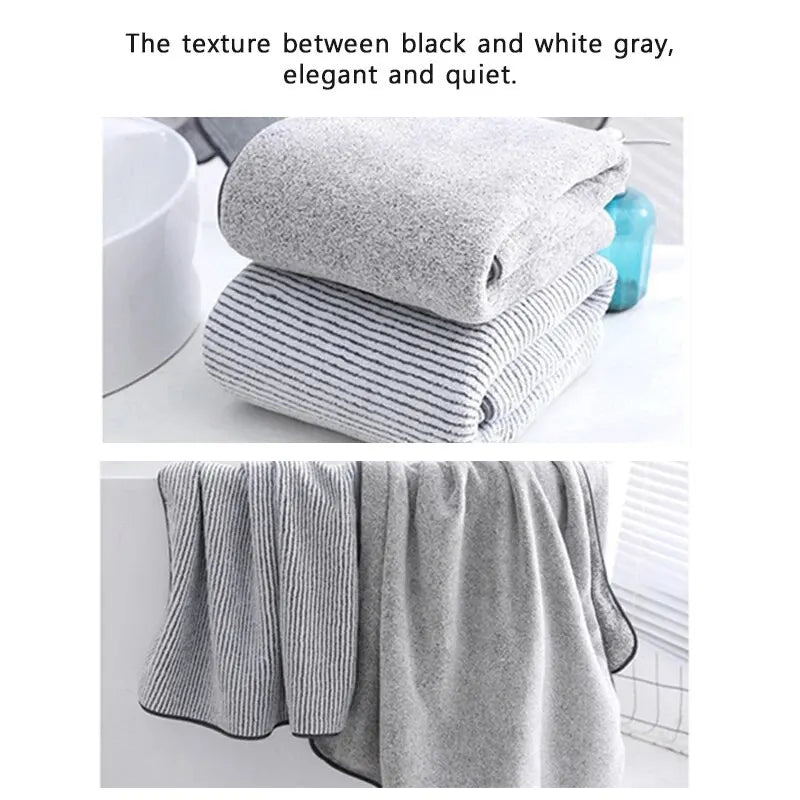 1PCS Thickened Bath Towels for The Body Microfiber Towel for Gym Sports Shower Robe for Spa Beath Home - BeeTrendyShop.COM