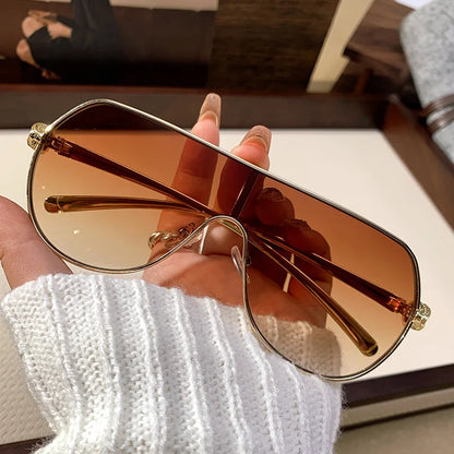 High-End Retro Frameless Sunglasses – Toad Style Metal Frame UV400 Unisex