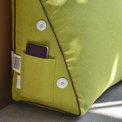 Tatami Triangle Bedhead Backrest Cushion 45 & 60cm – Soft Neck & Waist Support for Sofa & Bed