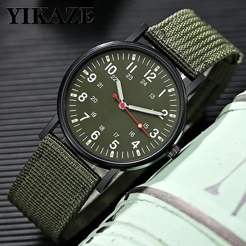 Luminous Men Sport Military Watch Shock Resistant Wristwatches Simple Nylon Band Male Army Wrist Watch Quartz Relogio Masculino - BeeTrendyShop.COM