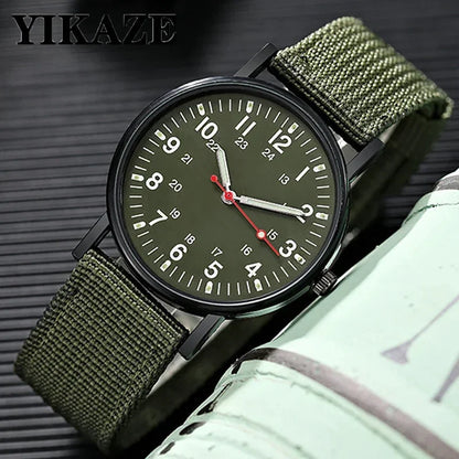 Luminous Men Sport Military Watch Shock Resistant Wristwatches Simple Nylon Band Male Army Wrist Watch Quartz Relogio Masculino - BeeTrendyShop.COM