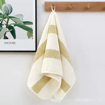 Solid Color Cotton Bath Towel 35x75cm – Soft, Absorbent & Multipurpose