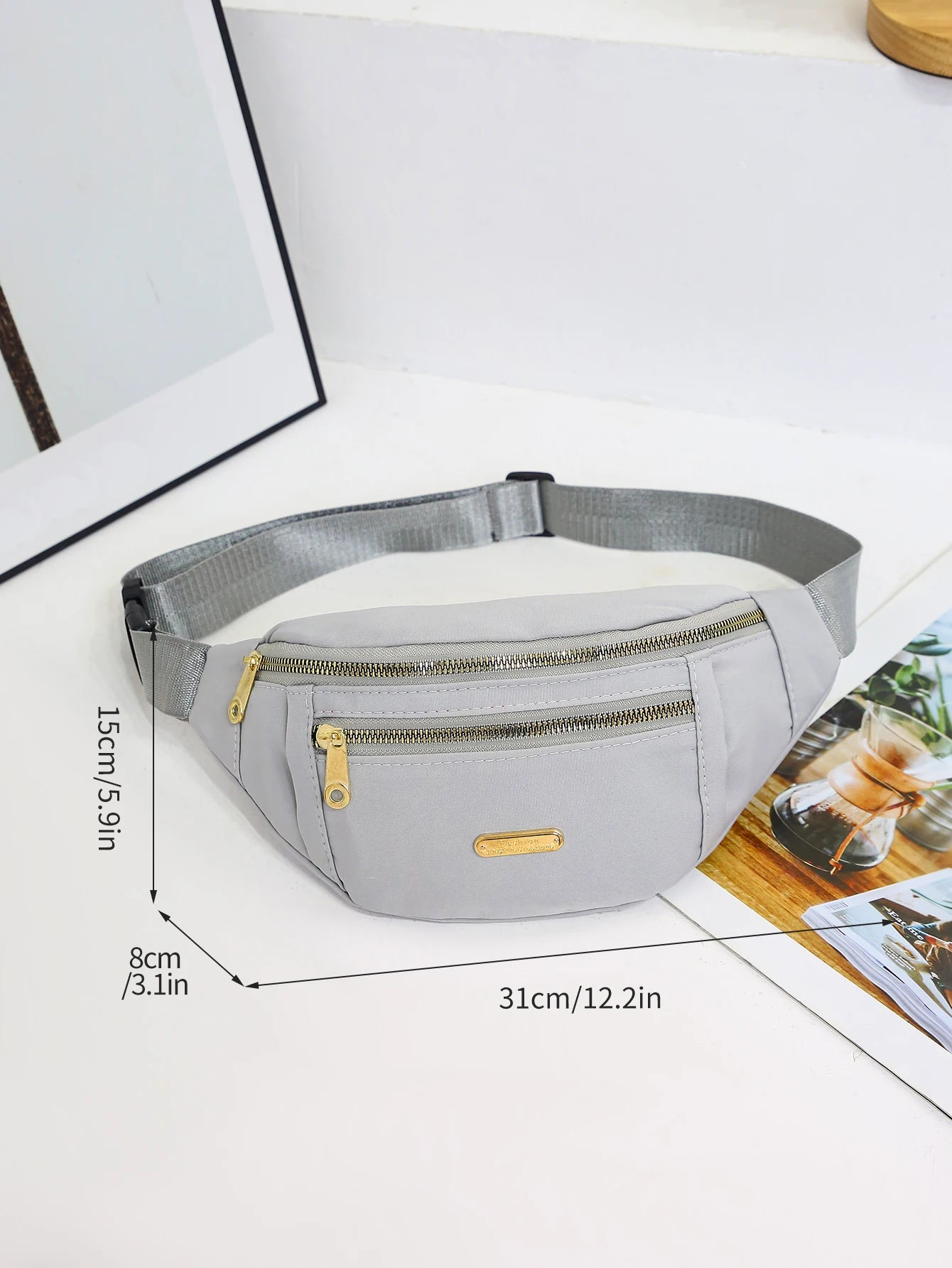 Fanny Packs for Women Men Belt Bag Fashion Waist Packs Lightweight Crossbody Bags Bum Bag for Running Hiking Travel Workout - BeeTrendyShop.COM