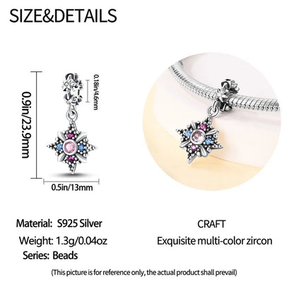 925 Sterling Silver Classic Retro Lotus Heart-Shaped Charms Beads Fit Original Pandach Bracelets Fine DIY Anniversary Jewelry