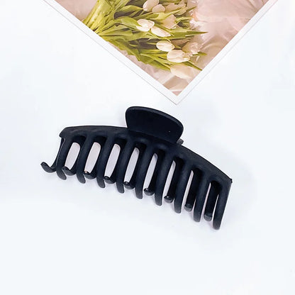 Large Geometric Hair Claw Clip Set – Cross Matte French Hairgrip for Women (1/2/4/6Pcs)