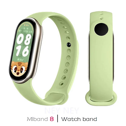 Silicone Sport Watchband for Xiaomi Mi Band 8 & 9 NFC – Waterproof Replacement Strap