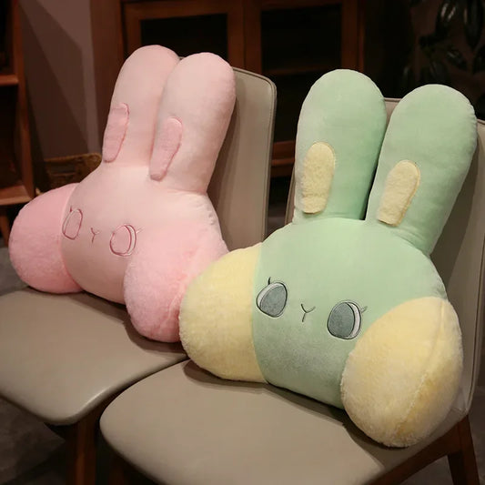Cute Rabbit Large Backrest Bed Cushion – Soft Plush Sofa Reading & Waist Pillow | 50cm & 60cm