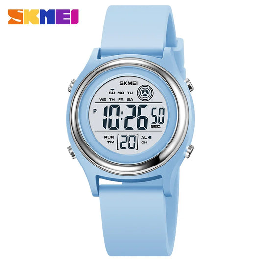 SKMEI 2094 Luxury Watch for Women Stopwatch Lady Waterproof Shockproof LED Display Countdown Ladies Digital Wristwatches Clock