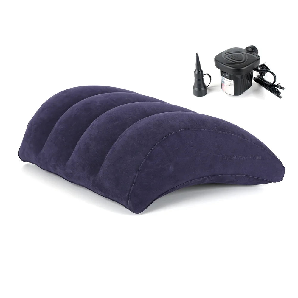 Inflatable Backrest Cushion 45x36cm – Portable Neck & Lumbar Support for Bed, Sofa, Car & Travel