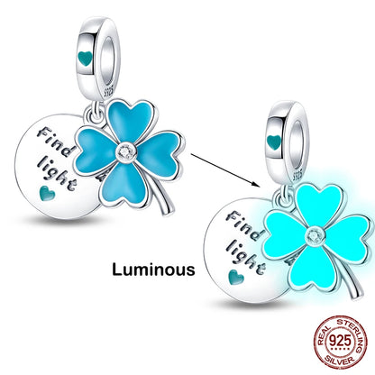 925 Sterling Silver Chameleon Luminous Butterfly Charm Bead – DIY Jewelry