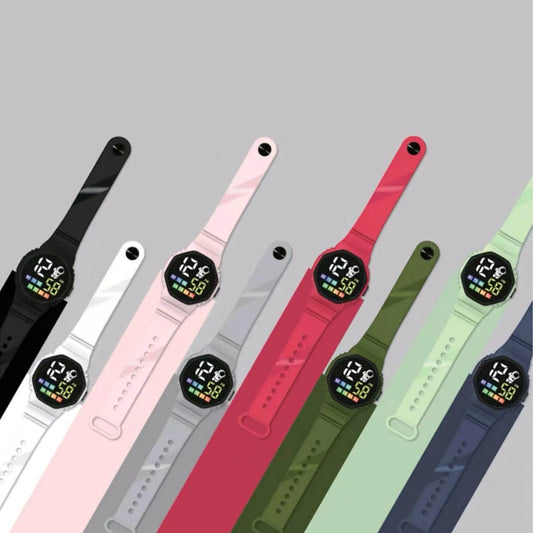 Digital Watch Sports Electronic Watch Waterproof Men'S And Women'S Children'S Outdoor Watch Led Display Multi-Function Digital