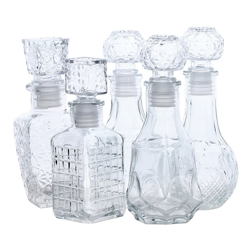 Transparent Whiskey Glass Decanter – 100ml & 150ml Party Barware Bottle