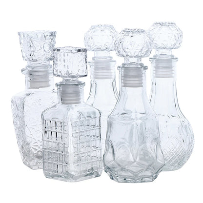 Transparent Whiskey Glass Decanter – 100ml & 150ml Party Barware Bottle