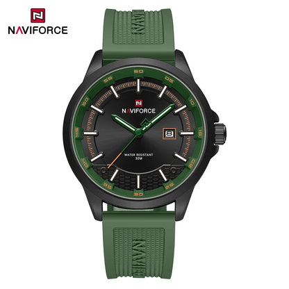NAVIFORCE Men's Military Sport Watch – 30M Waterproof, Shockproof, Auto Date Display