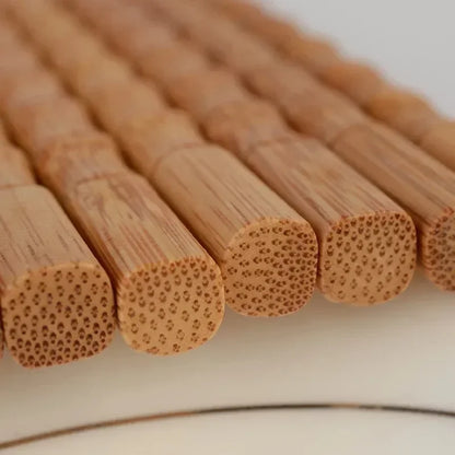 Handmade Natural Bamboo Chopsticks – 24cm Reusable Sushi & Kitchen Tableware