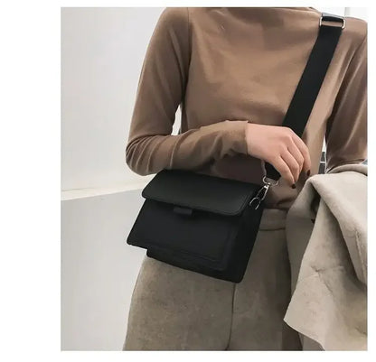 Crossbody Bag PU Leather Fashion Bags for Women Travel Handle Handbag Fashion Shoulder Messenger Bag Ladies Small Flap Bag - BeeTrendyShop.COM