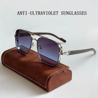 Luxury Vintage Steampunk Sunglasses – Wood Frame Polarized Photochromic Lenses